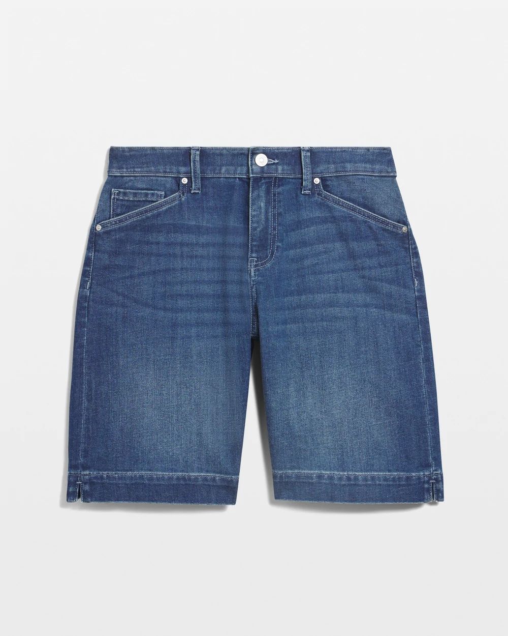 ★ Phyps Department★ Wide denim shorts blue PFM1DP201ABL Blue SOFTHYPHEN Crushed Denim Shorts | SVD